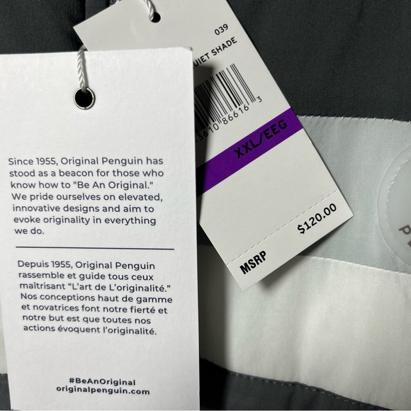 Original Penguin Water-Repellent Quilted Poly Filled Super Light Packable Vest - Picture 13 of 16